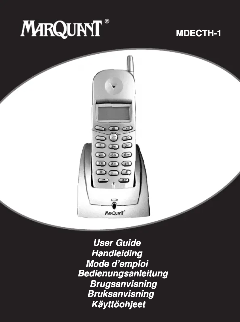 First page image of the manual for MDECTH1