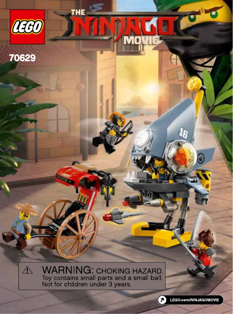 First page image of the manual for Ninjago 70629