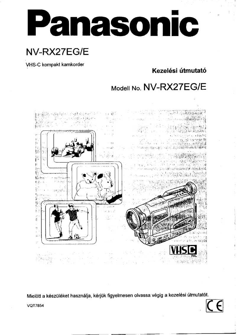 First page image of the manual for NV-RX27