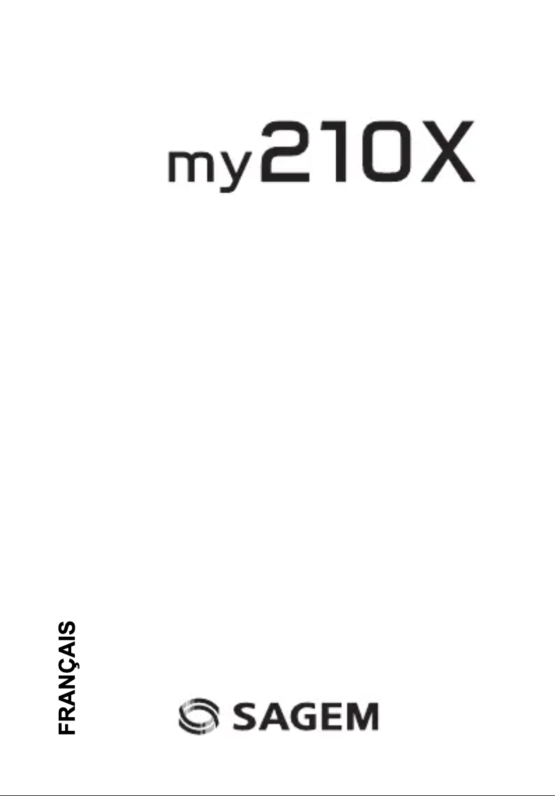 Page 1 of the manual User Manual Sagem my210X
