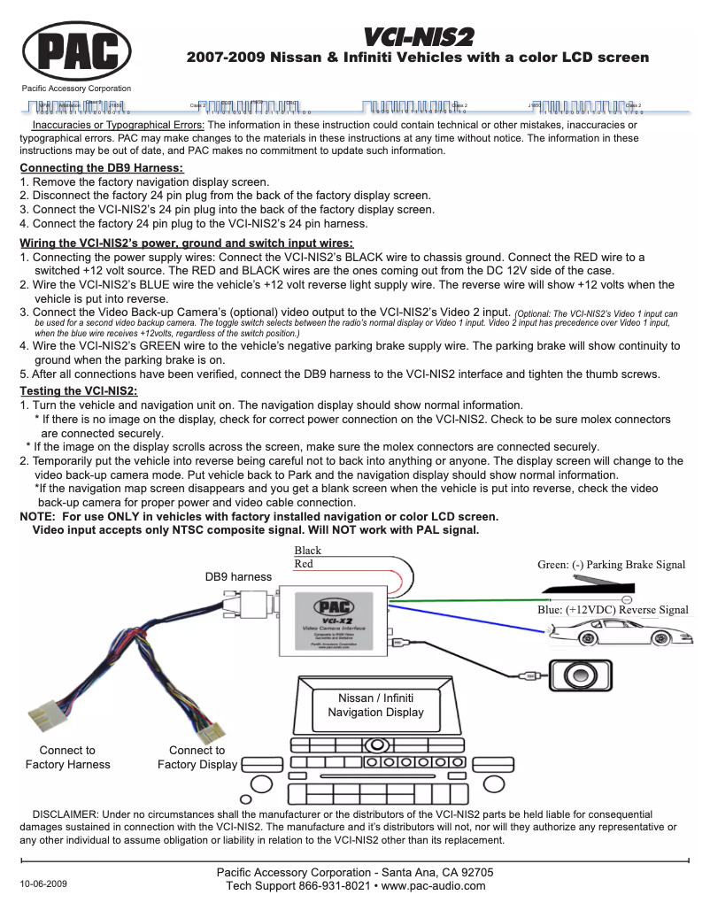 First page image of the manual for VCI-NIS2