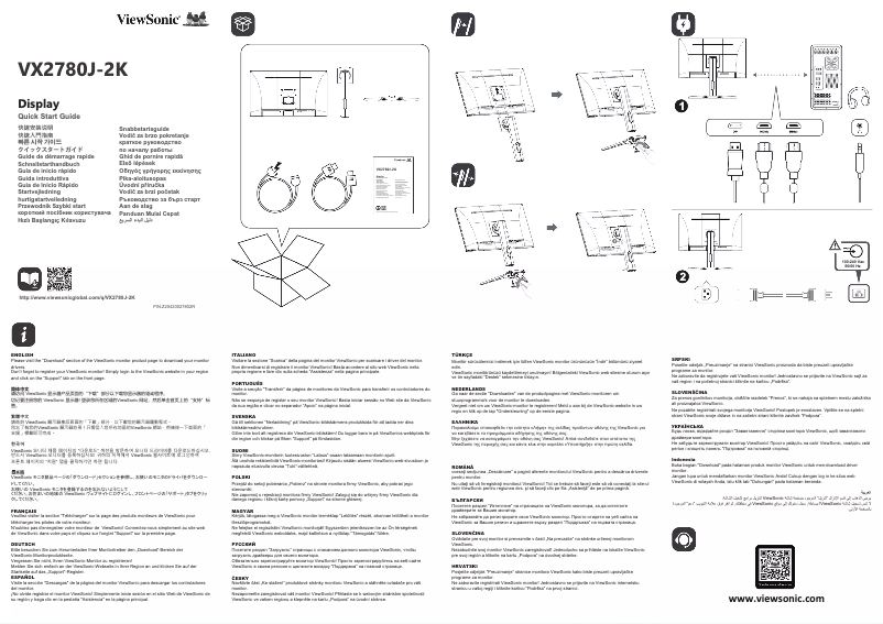 Image de la première page du manuel de l'appareil VX2780J-2K