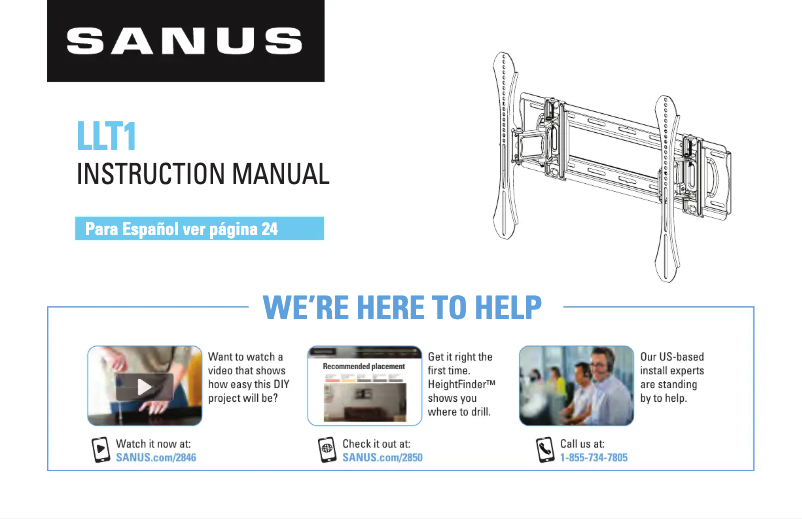 First page image of the manual for LLT1