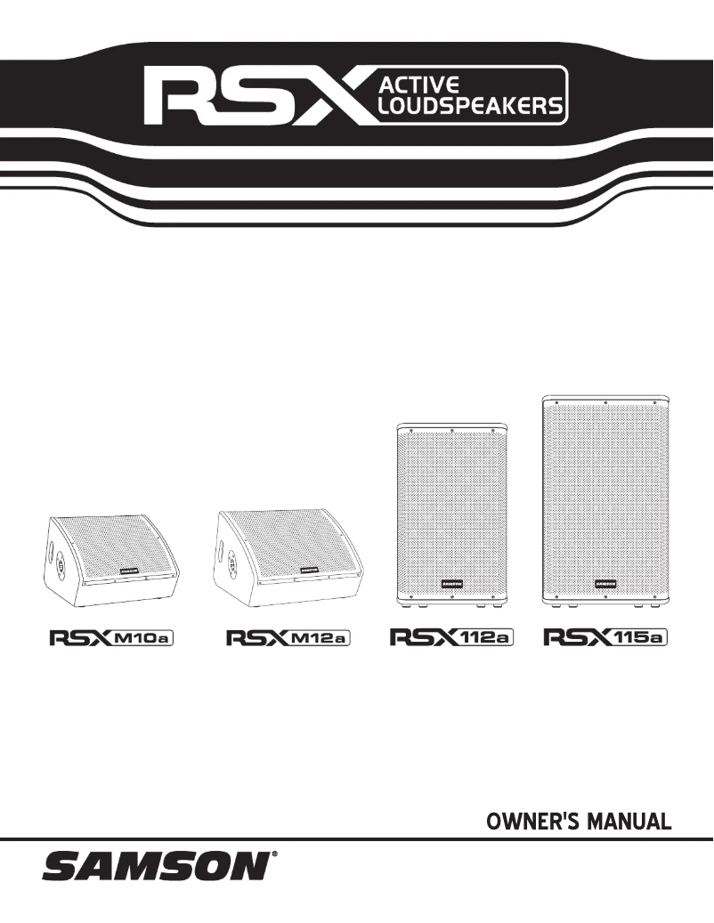 First page image of the manual for RSX112a