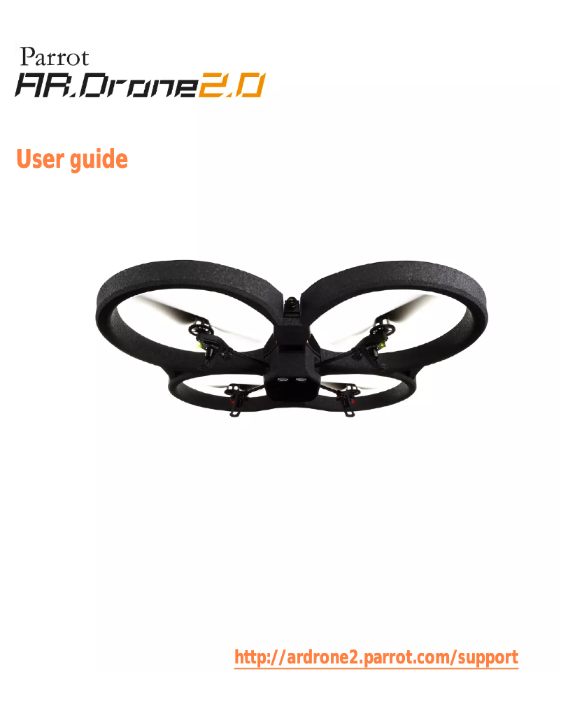 First page image of the manual for AR Drone 2.0