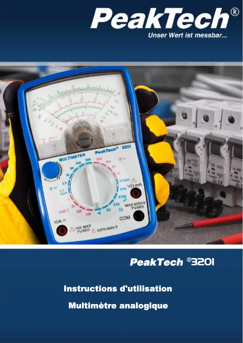 First page image of the manual for 3201