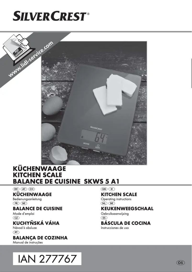 First page image of the manual for SKWS 5 A1