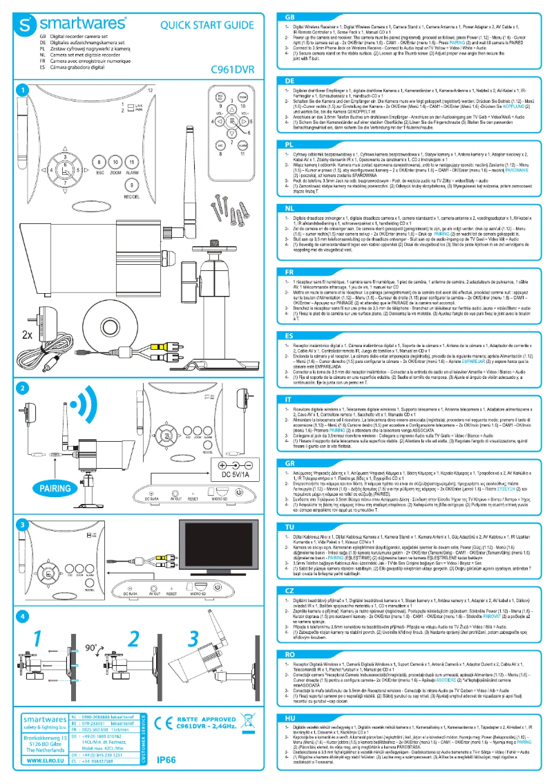 Page 1 of the manual User Manual Smartwares C961DVR