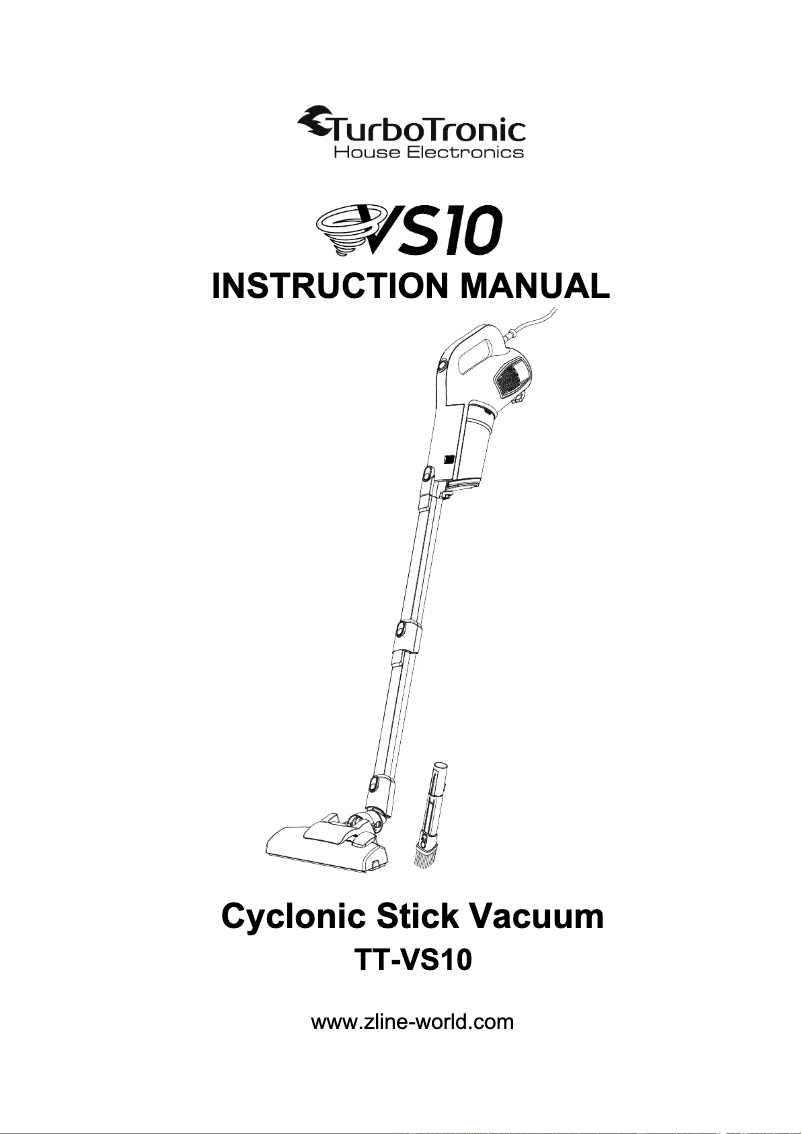 First page image of the manual for TT-VS10