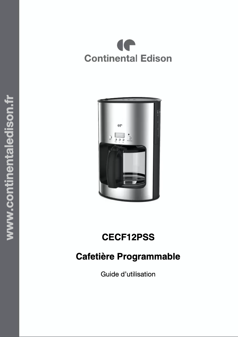 Page 1 of the manual User Manual Continental Edison CECF12PSS
