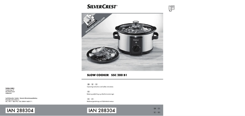 Page 1 of the manual User Manual SilverCrest SSC 200 B1