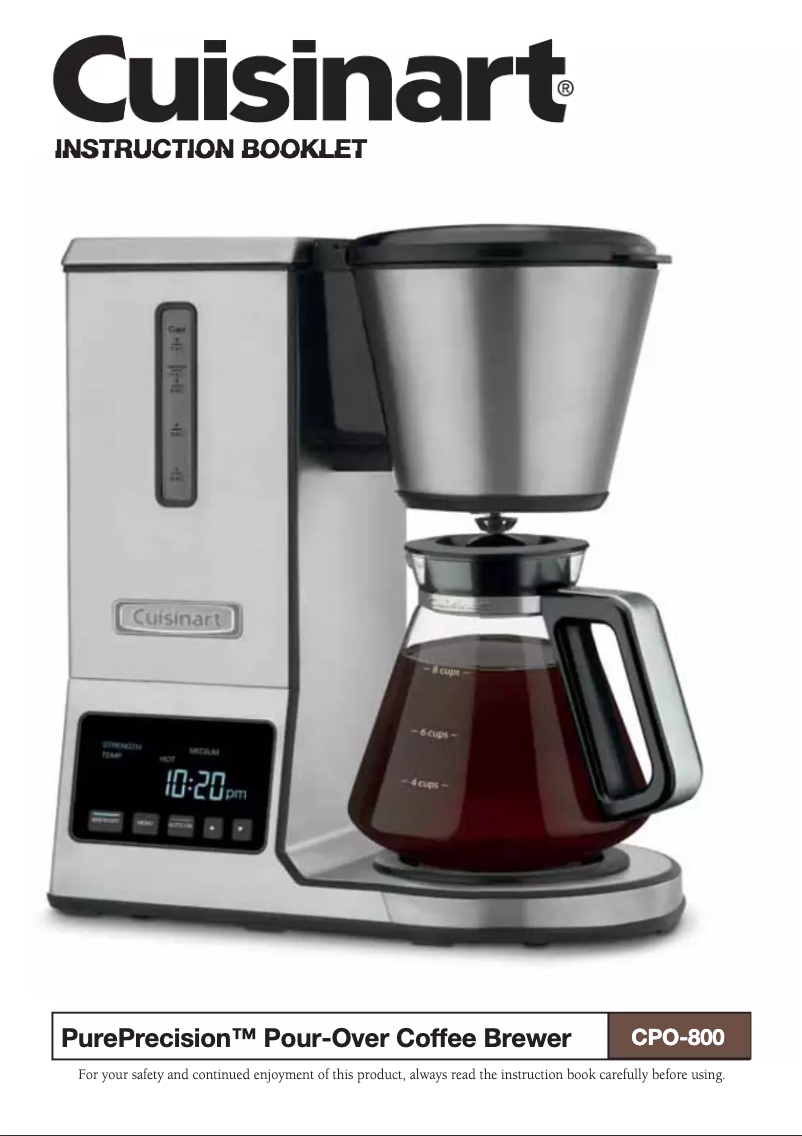 First page image of the manual for CPO-800