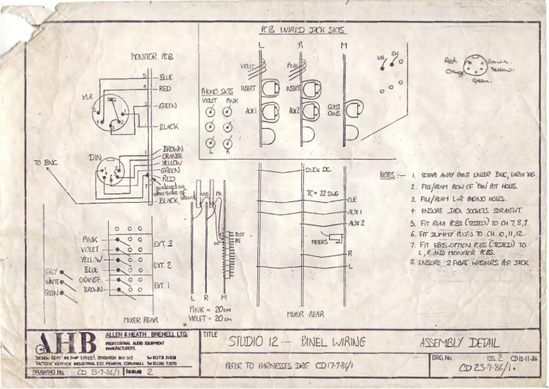Page 1 de la notice Manuel utilisateur Allen & Heath Studio 12