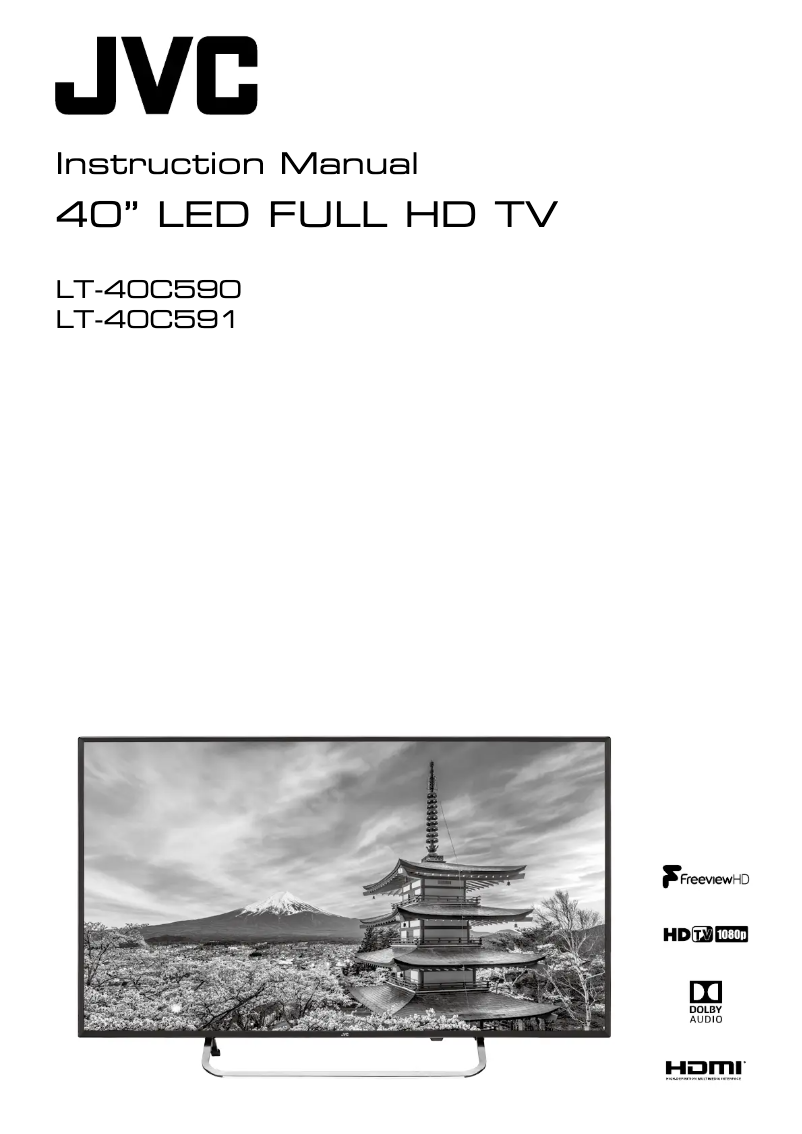 First page image of the manual for LT-40C591