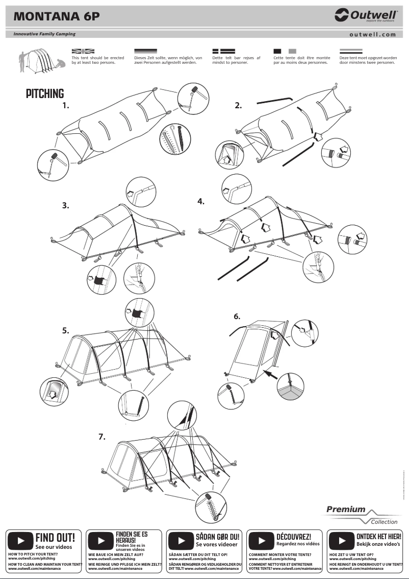 First page image of the manual for Montana 6P