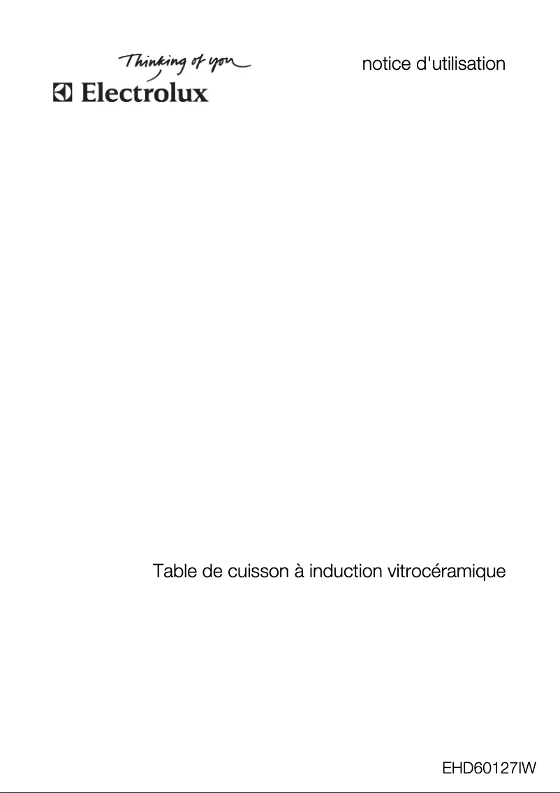 Page 1 of the manual User Manual Electrolux EHD60127IW