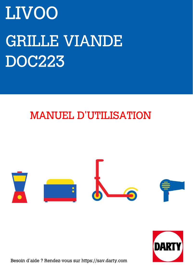 Page 1 of the manual User Manual Livoo DOC223