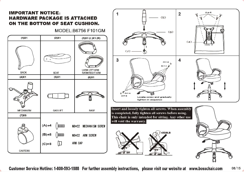 First page image of the manual for B6756