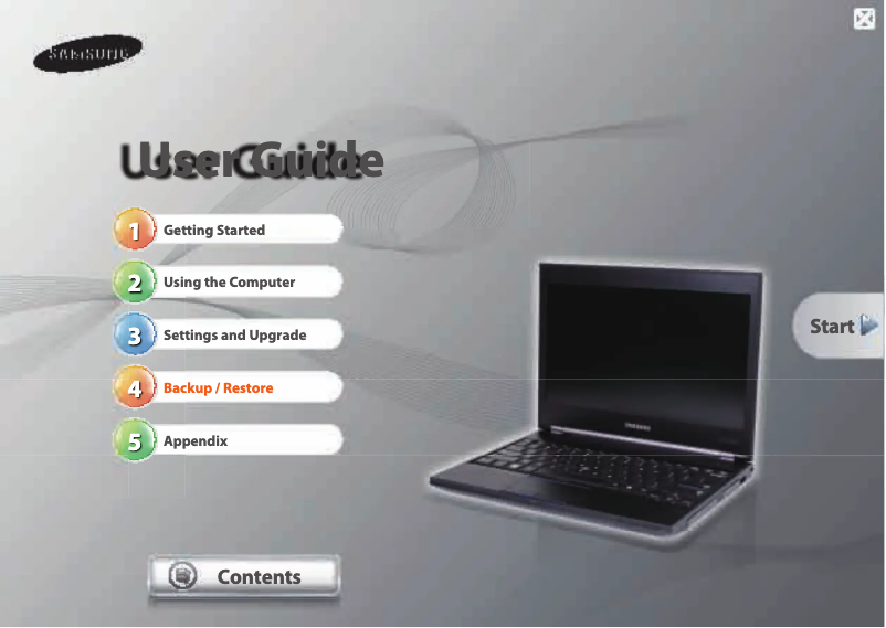 Page 1 of the manual User Manual Samsung NP410B2BI