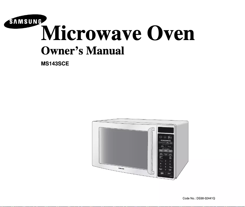 Page 1 of the manual User Manual Samsung MS143SCE