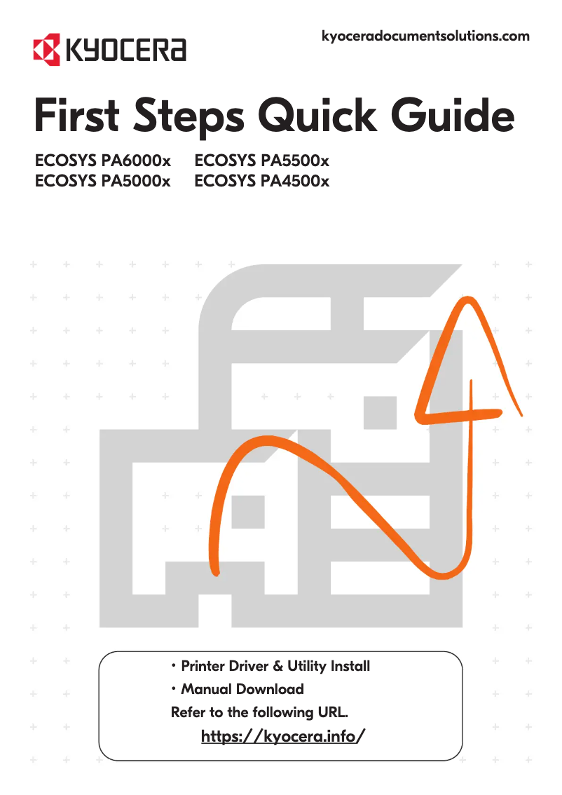 First page image of the manual for ECOSYS PA6000x