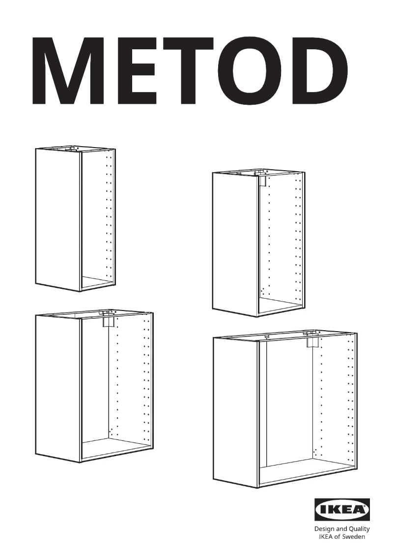 Page 1 of the manual User Manual Ikea METOD 204.171.49