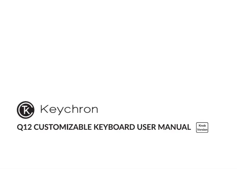 First page image of the manual for Q12