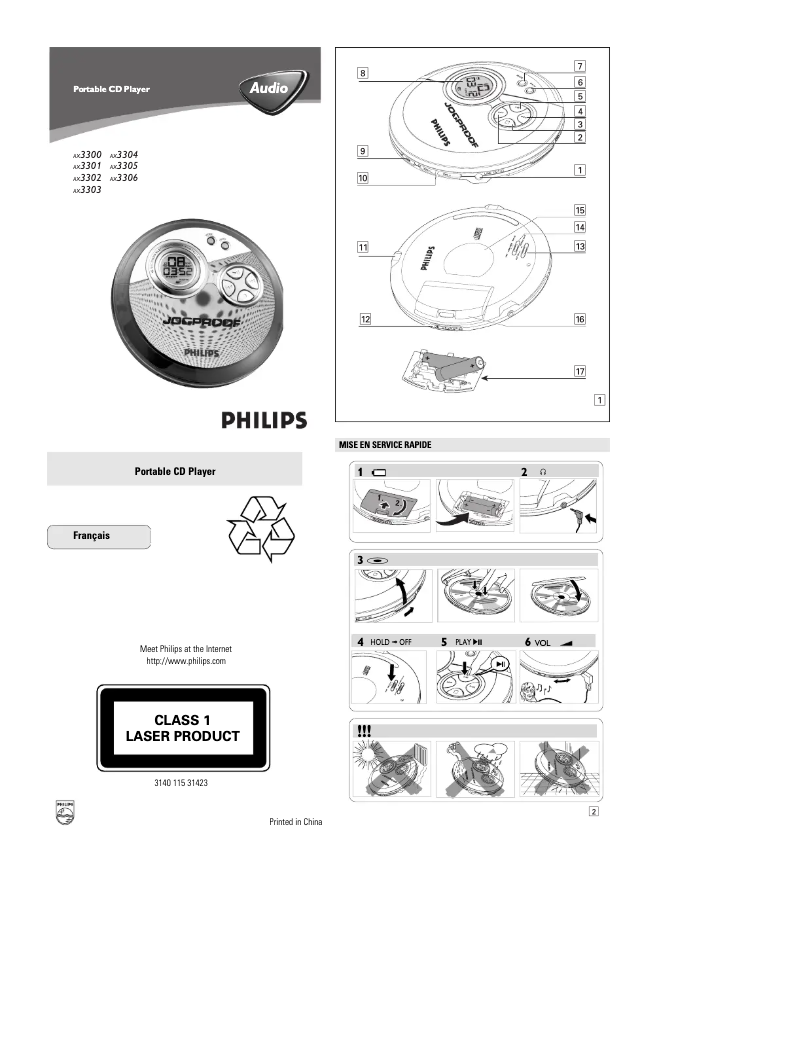 First page image of the manual for AX3301