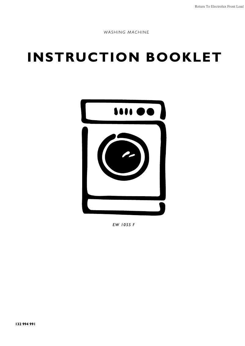 First page image of the manual for EW1055F