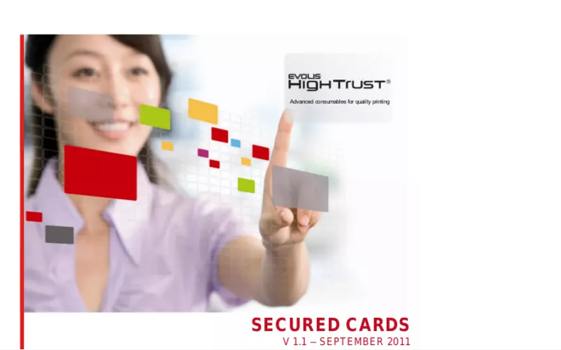 Page 1 of the manual User Manual Evolis R4221