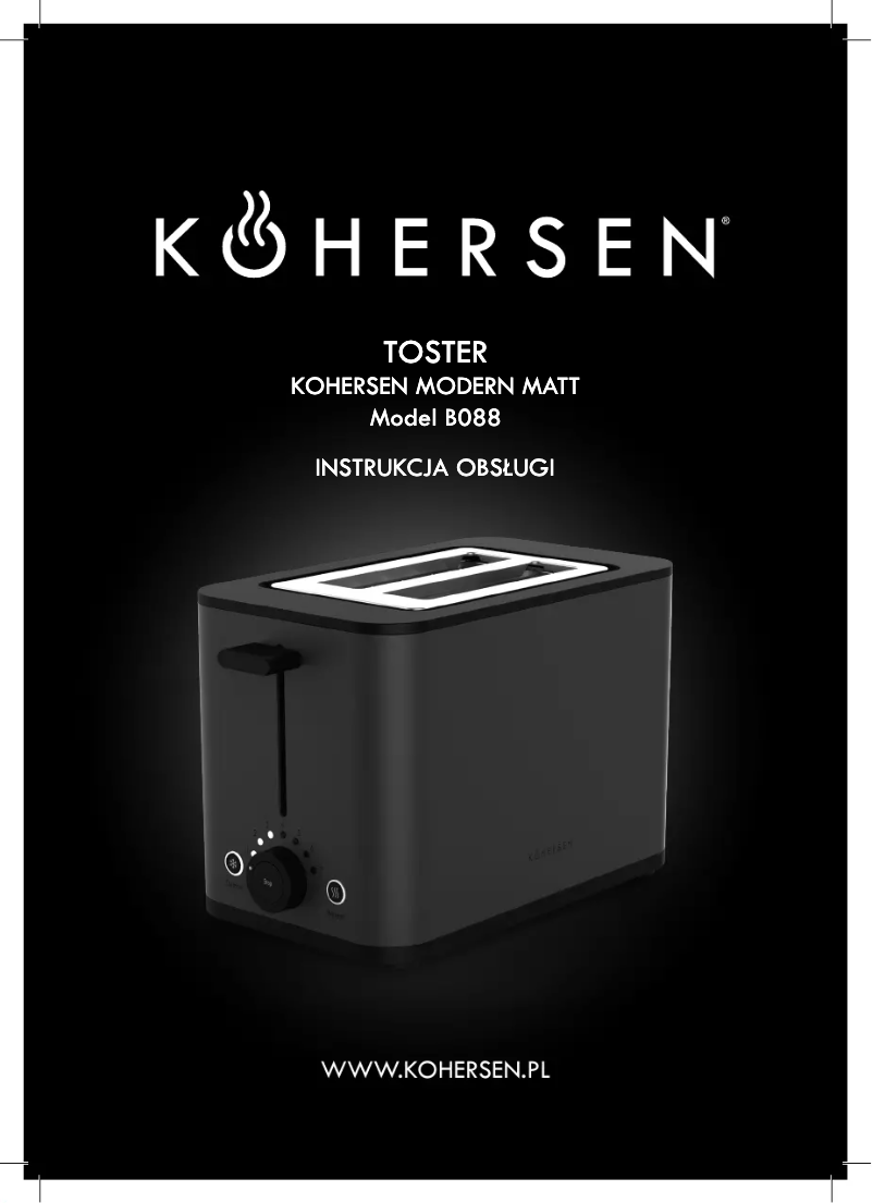 Page 1 of the manual User Manual Kohersen B088