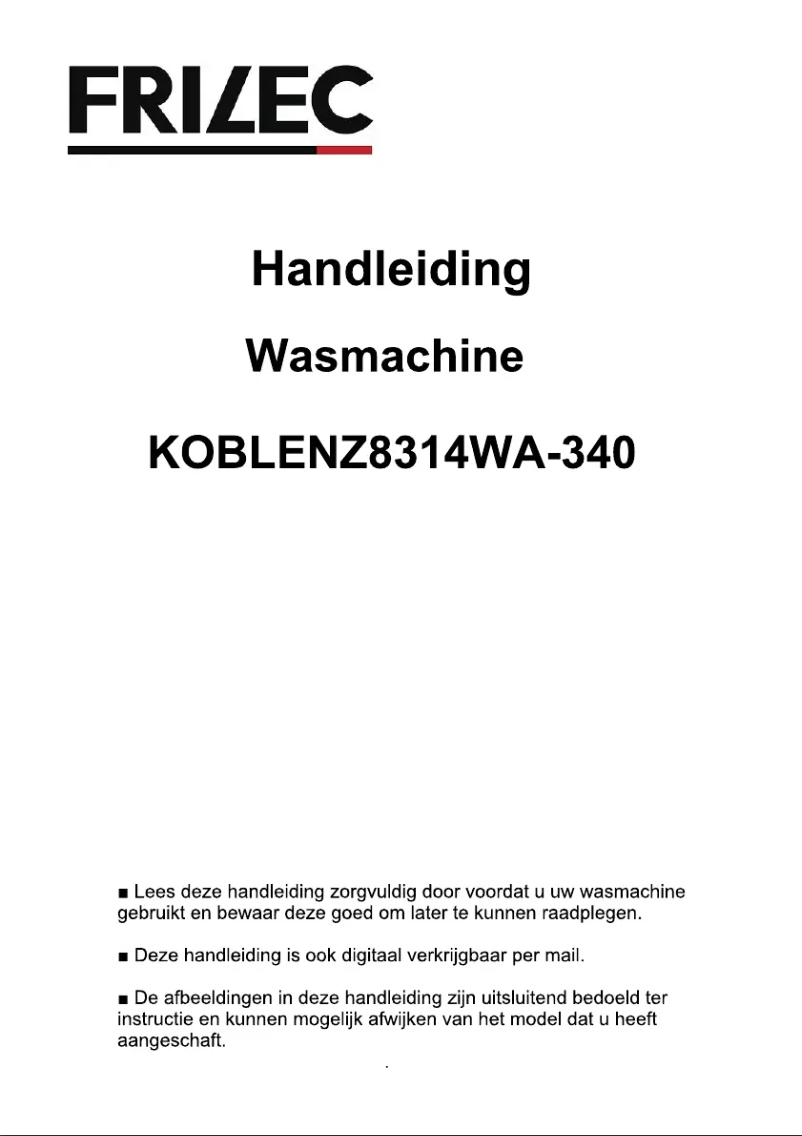 First page image of the manual for KOBLENZ8314WA-340