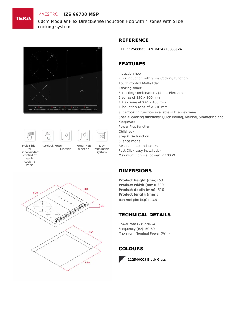First page image of the manual for IZS 66700 MSP