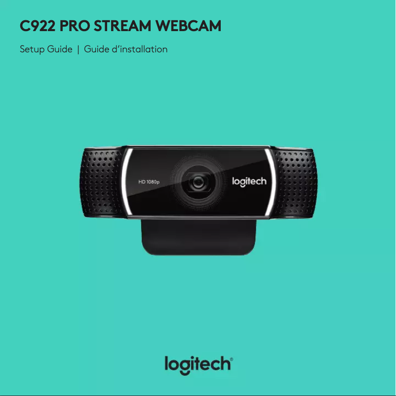 First page image of the manual for C922 Pro Stream
