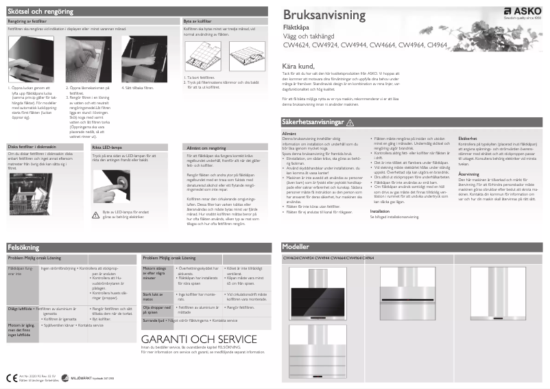 First page image of the manual for CW4924