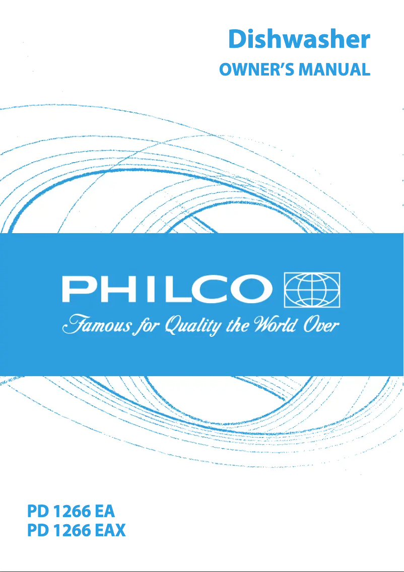 Page 1 of the manual Instruction Manual Philco PD 1266 EAX