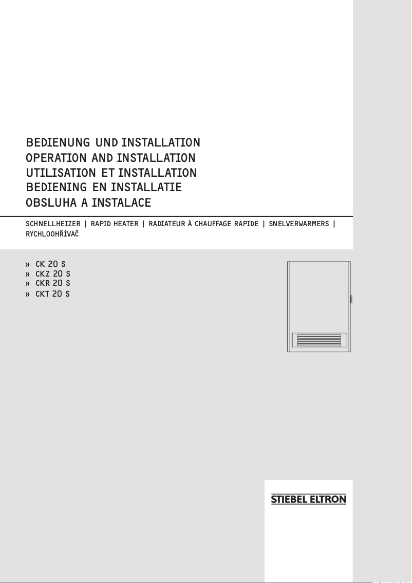 Image de la première page du manuel de l'appareil CKZ20S