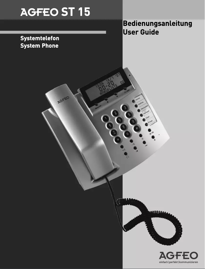 First page image of the manual for ST 15