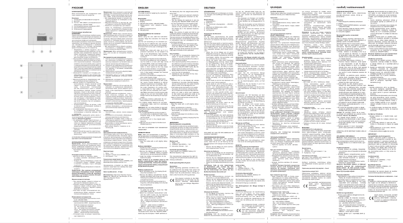 Page 1 of the manual User Manual Maxwell MW-1458