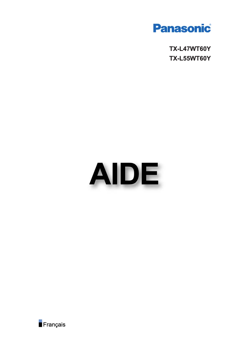Page 1 of the manual User Manual Panasonic Viera TX-L55WT60Y