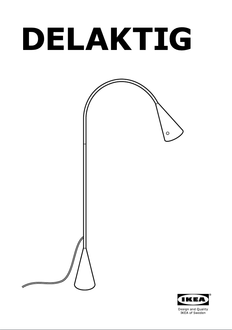 Page 1 of the manual Instruction Manual Ikea DELAKTIG