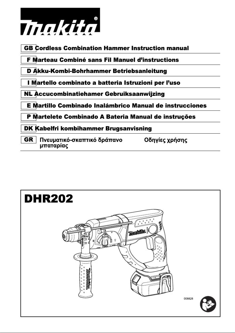 Page 1 of the manual User Manual Makita DHR202ZJ