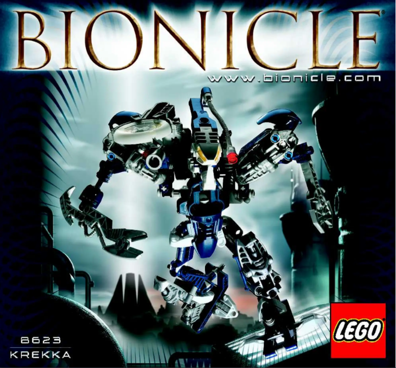 First page image of the manual for Bionicle Krekka + DVD