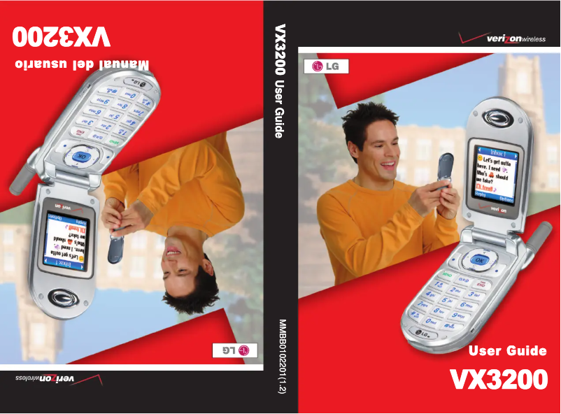 First page image of the manual for VX3200