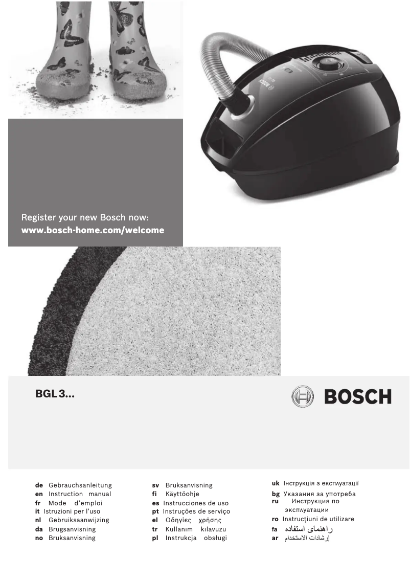 Page 1 of the manual User Manual Bosch BGL3A212