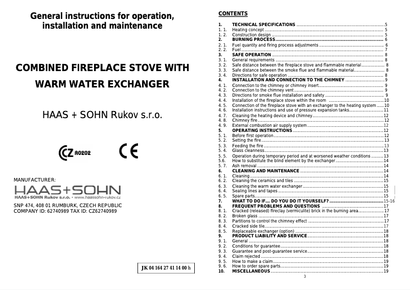 First page image of the manual for NIVALA