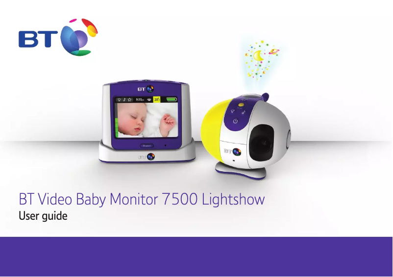 Page 1 of the manual User Manual BT Video Baby Monitor 7500 Lightshow