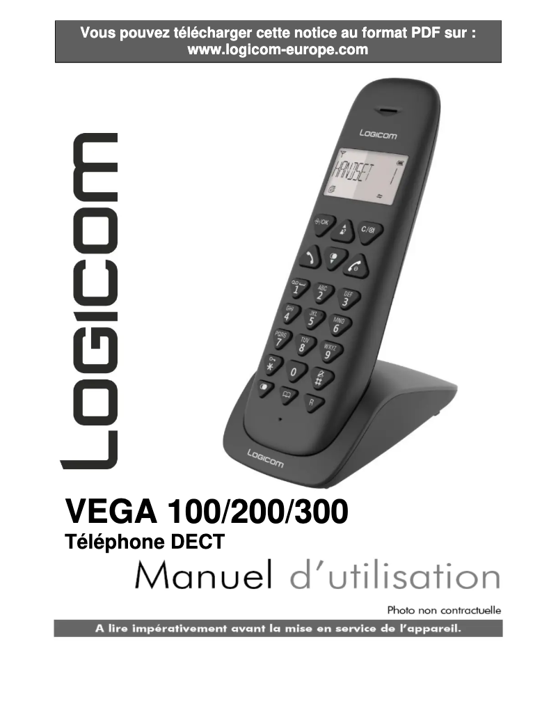 First page image of the manual for Vega 100