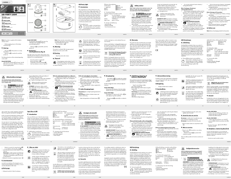 First page image of the manual for IAN 288714