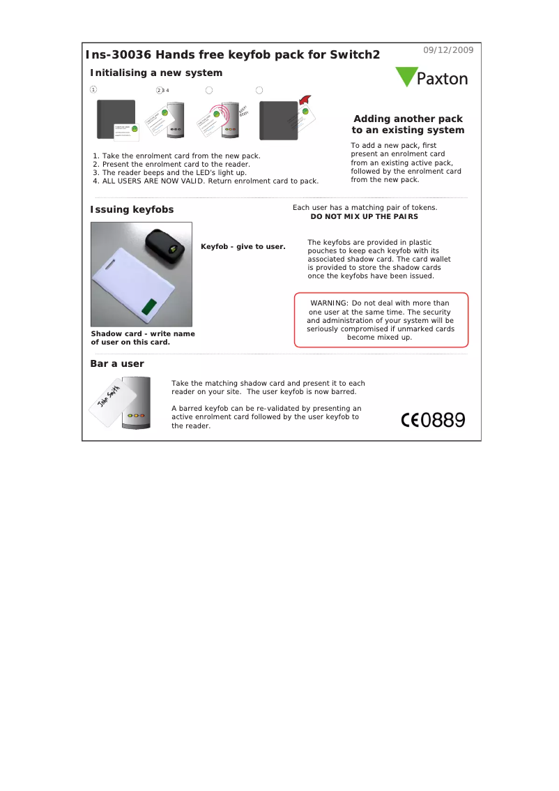 First page image of the manual for Switch2